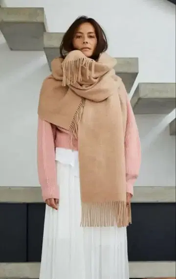 아소스메레 ASAUCEMELER 프린지 롱 스톨 Chaos 애로우즈