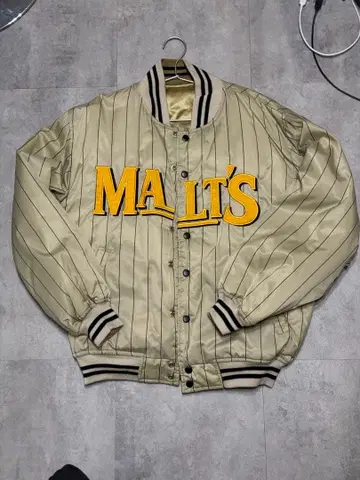 MALT'S 골드 리버서블 바시티 자켓