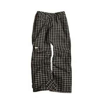 HELLY HANSEN 스노우 의류 와이드 팬츠 체크 무늬