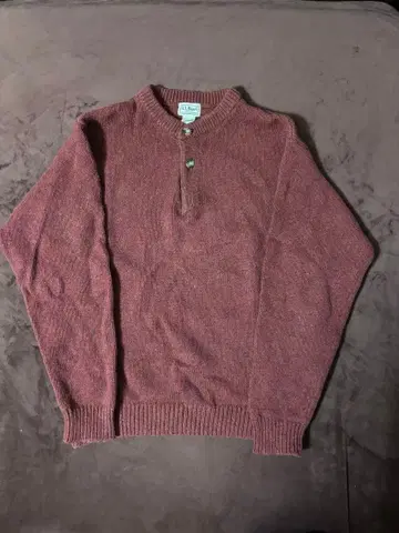 L.L.Bean 버튼 하프넥 스웨터 L