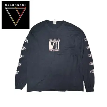 2019 DRAGON ASH 블랙 긴팔 T셔츠