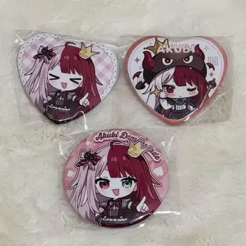 하품 데몬스페이드 캔뱃지 세트