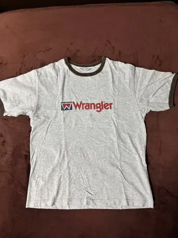Wrangler 그레이 T셔츠 로고