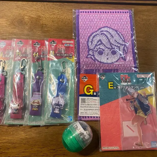 단다단 제일복권 아크릴스탠드+키링+타올+가챠