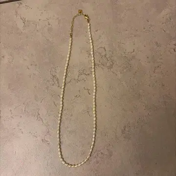 화이트 펄 목걸이 약 45cm