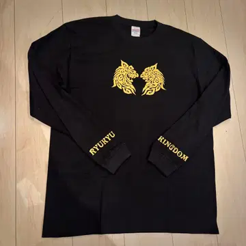 [면 100%] [류큐] 롱T셔츠 오키나와 시사