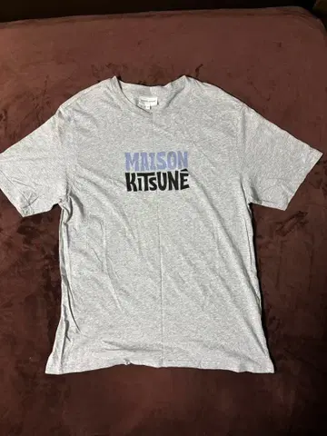 메종 키츠네 그레이 티셔츠 M