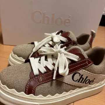 끌로에 캔버스 스니커즈 베이지/브라운