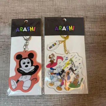 ARASHI 미키마우스 아크릴 키링 2개 세트