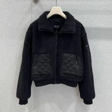 새상품 ALO YOGA 블랙 플리스 숏 자켓 아우터 S