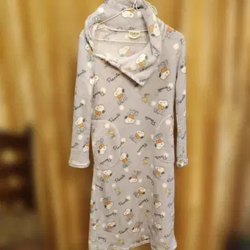 PEANUTS 스누피 패턴 플리스 룸웨어