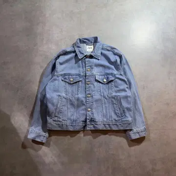 ZARA 크롭 데님 자켓 라이트 블루