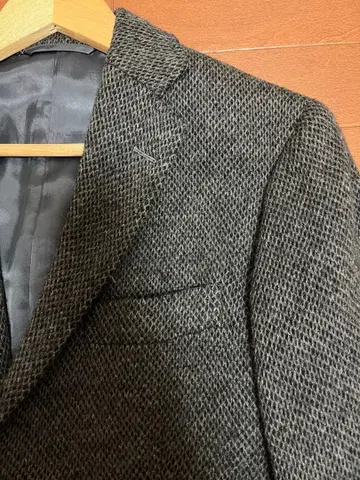 따뜻한 RING JACKET 와플 트위드 자켓 S