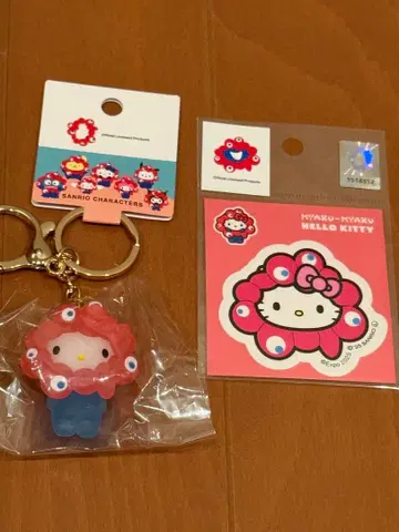 산리오 미야쿠미야쿠 마스코트 클리어 스티커 세트 키티