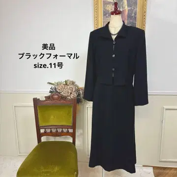 새상품급 블랙 포멀 스커트 수트 셋업 상복