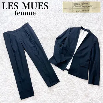 새상품급 레미유 아오키 노카라 팬츠 수트 셋업 최근 모델