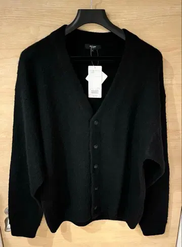 BEAMS HEART 빔즈 하트 샤기 가디건 블랙