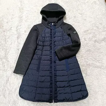 엠즈 그레이시 프릴 후디 다운 코트 이소재 절개 집업