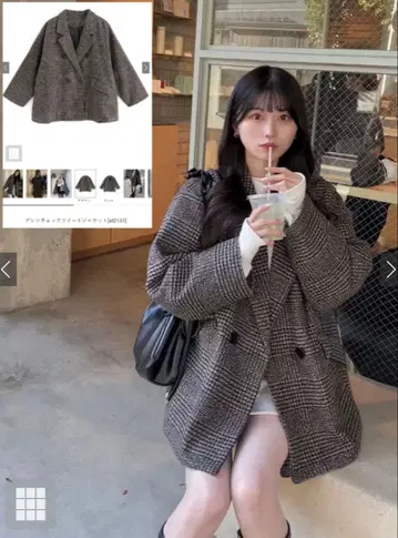 GRL 글렌체크 트위드 자켓[at2131]