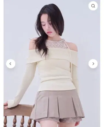 yilon DOCKING LACE RIB KNIT