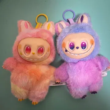 러브 토끼 귀 포함 봉제 인형 2개 세트