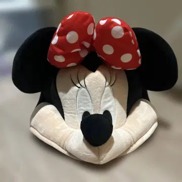 미니 도트 리본 포함 봉제 인형 모자