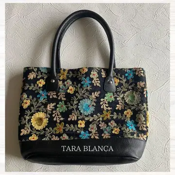 TARA BLANCA 타라 블랑카 인도 수제 자수 핸드백 토트백