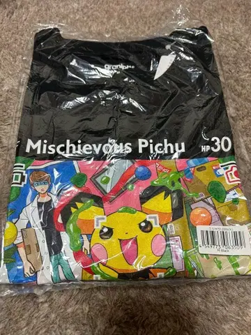 Mischievous Pichu T셔츠 M사이즈 블랙