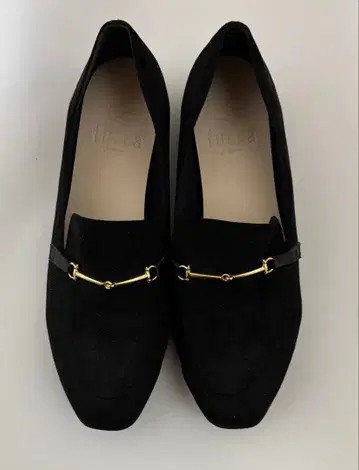 미사용 새상품 fucca 스웨이드 느낌 펌프스 25.5cm 블랙