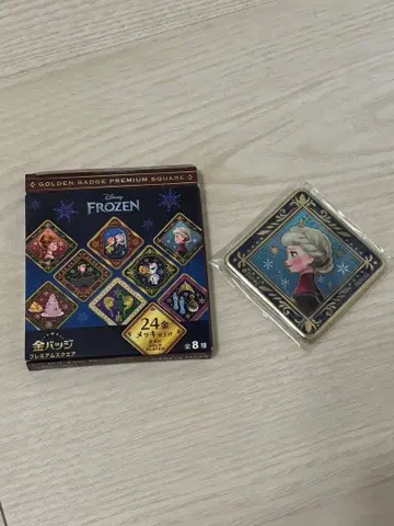 엘사 프리미엄 스퀘어 금 배지