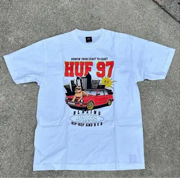 레어 HUF 97 T셔츠 화이트