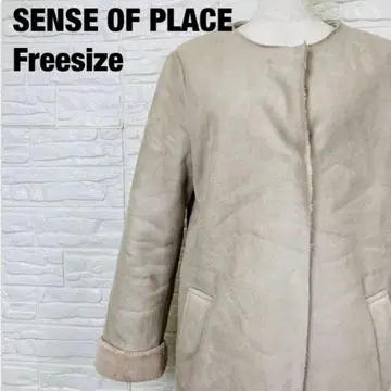 SENSE OF PLACE 센스 오브 플레이스 무스탕 코트 1060