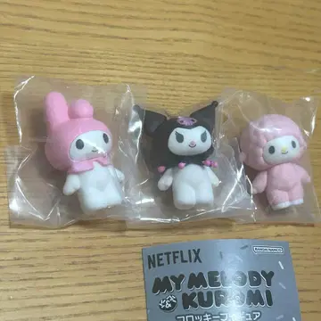 NETFLIX 마이멜로디 & 쿠로미 피아노 플로키 가챠 3세트