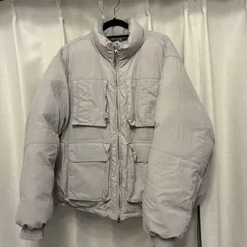 nugu 멀티 포켓 다운 M gray down jacket