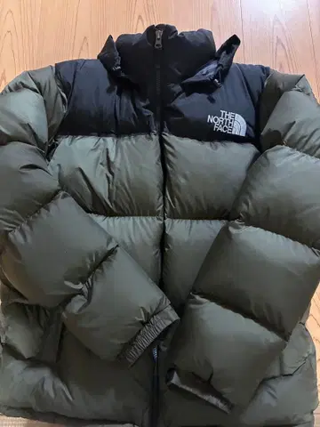 THE NORTH FACE 다운 자켓 올리브/블랙