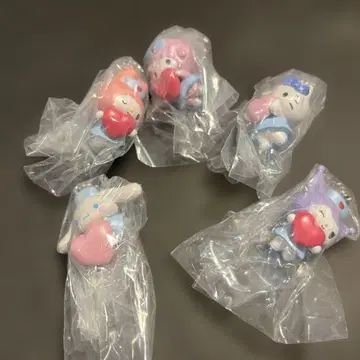 산리오 캐릭터즈 간호사 스윙 마스코트 컴플리트 5종 세트