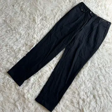 PT01 GENTLEMAN FIT 울 혼방 슬랙스 블랙 44