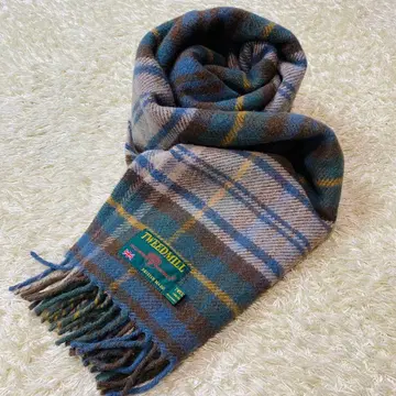 TWEEDMILL 체크 무늬 울 스톨
