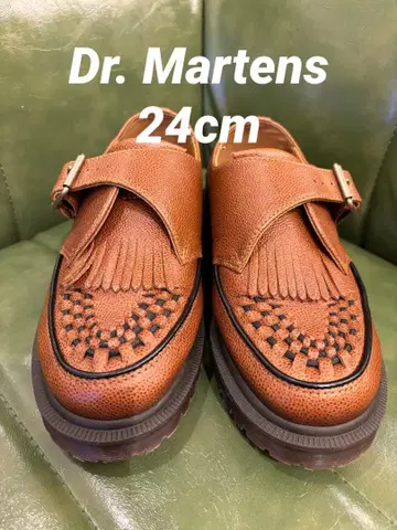 새상품급 Dr. Martens 마틴 퀼트 몽크 스트랩 24cm UK5