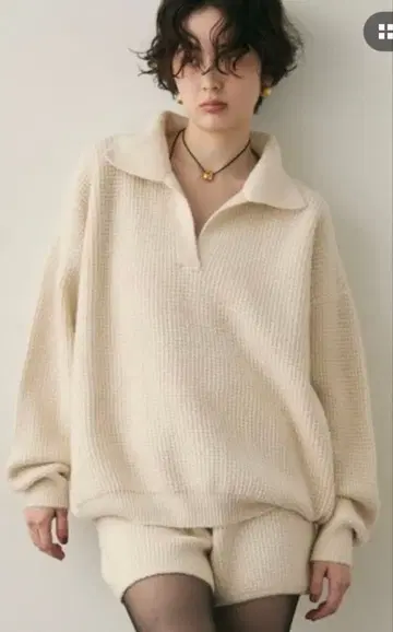 니트 스키퍼 + 숏팬츠 셋업