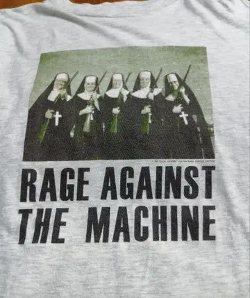 RAGE AGAINST THE MACHINE 티셔츠 유로 바디