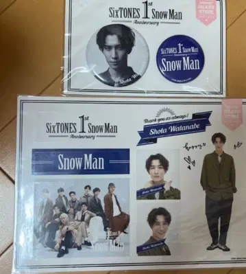 SixTONES Snow Man 1st Anniversary 캔뱃지