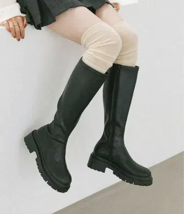 Heather 인힐 스트레치 롱 부츠