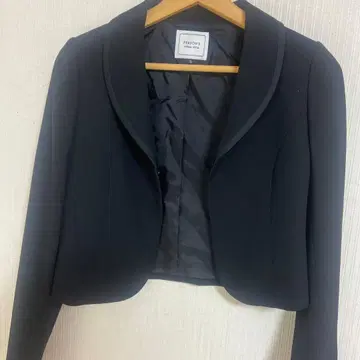 PERSON'S 노카라 자켓 블랙 사이즈 5