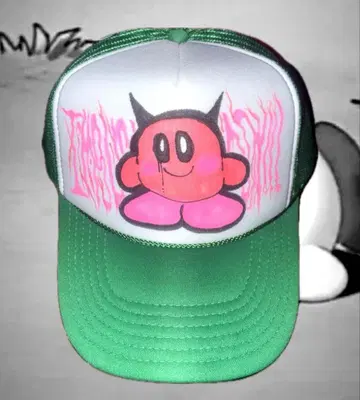 리메이크 캡 그린 핑크