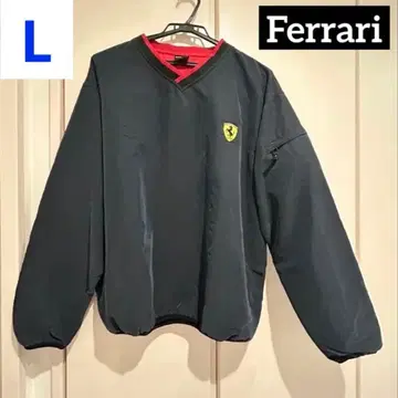 레어 단종 페라리 Ferrari 네이비 풀오버 상의 L