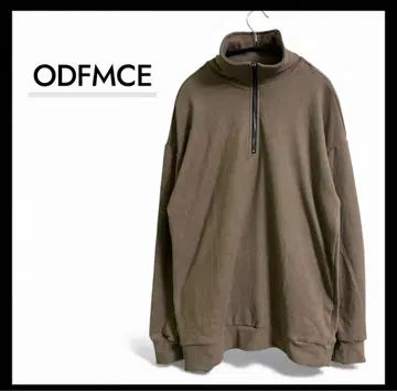 [ 새상품 ] ODFMCE XL 하프 지퍼 맨투맨 모카 오버 사이즈