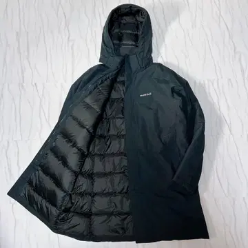 몽벨 베르니나 다운 코트 후드 다운 자켓 블랙 남성용 L