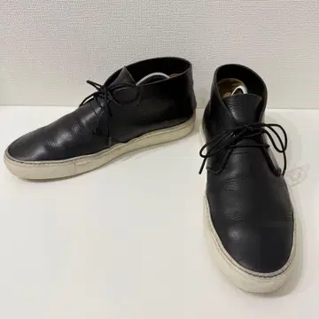 BUTTERO 가죽 스니커즈 레이스업 처카 부츠 42 블랙