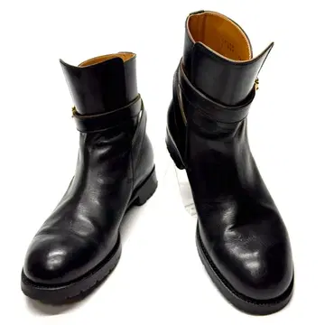 정가 8만 엔 chausser 쇼세 조퍼 부츠 고급 블랙 천연 가죽